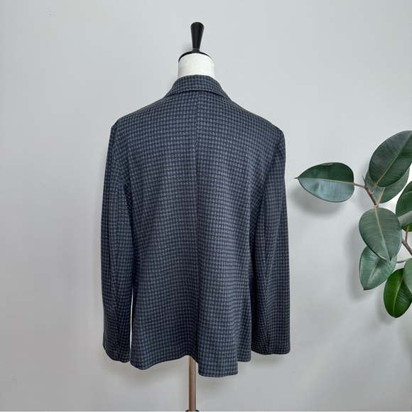 Talbots Gray Houndstooth Ponte Knit Blazer - Picture 4 of 6